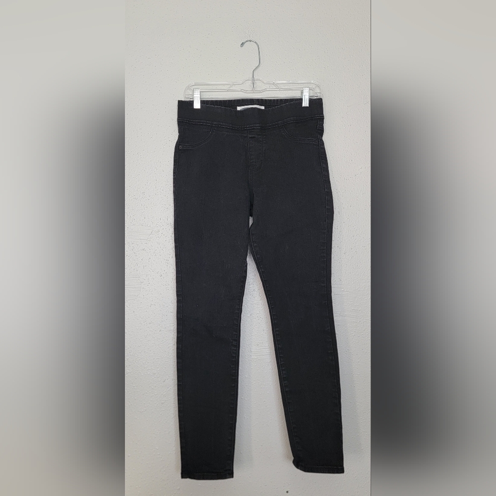 Old Navy Super Skinny Mid-Rise Black Denim Jegging Pants